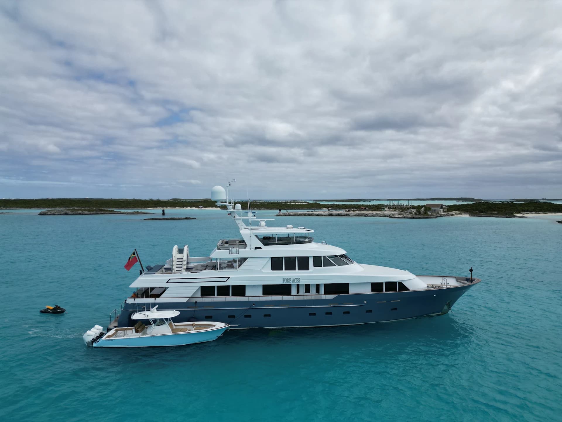 Experience Luxury and Privacy Aboard the 124-foot FORE ACES Yacht: Charter Treasures of the Americas and Bahamas