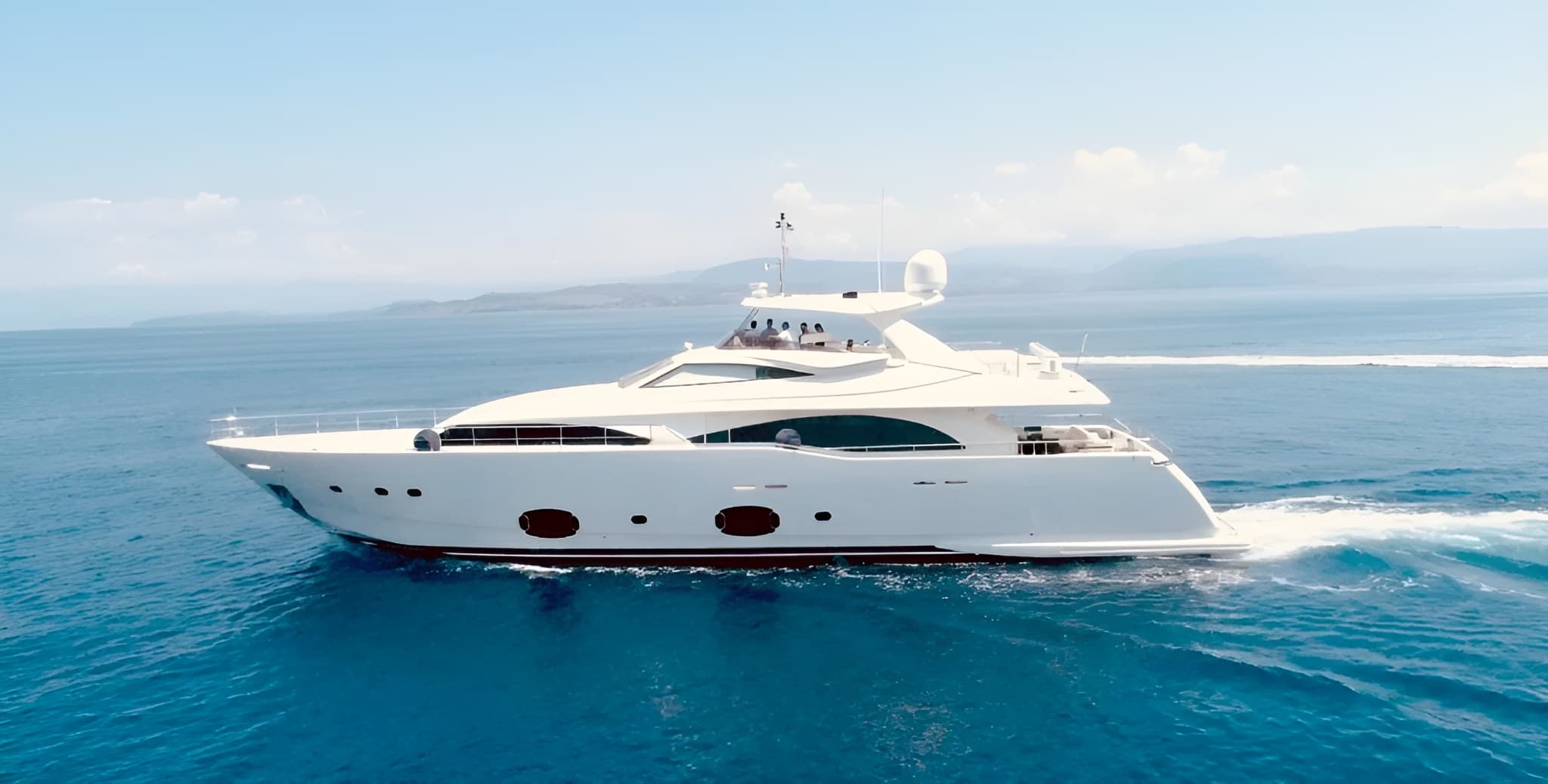 Ferretti 97 in the Pristine Waters of Naples, Italy
