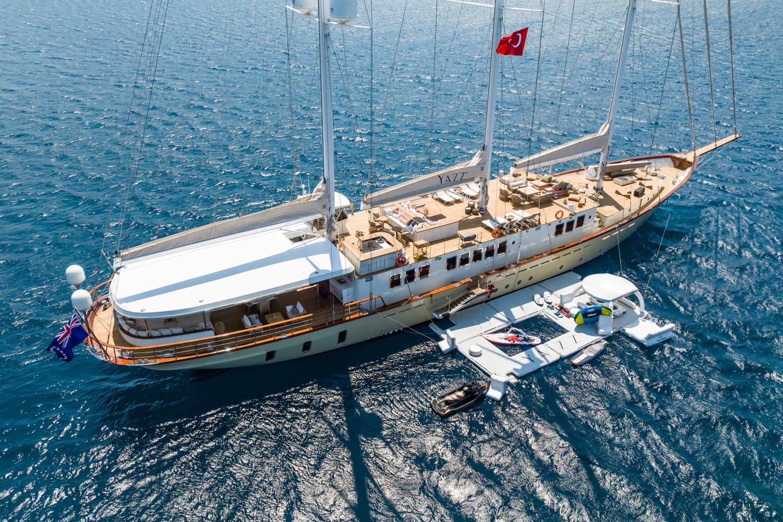 Marvel at the Mediterranean with Classic Yacht YAZZ