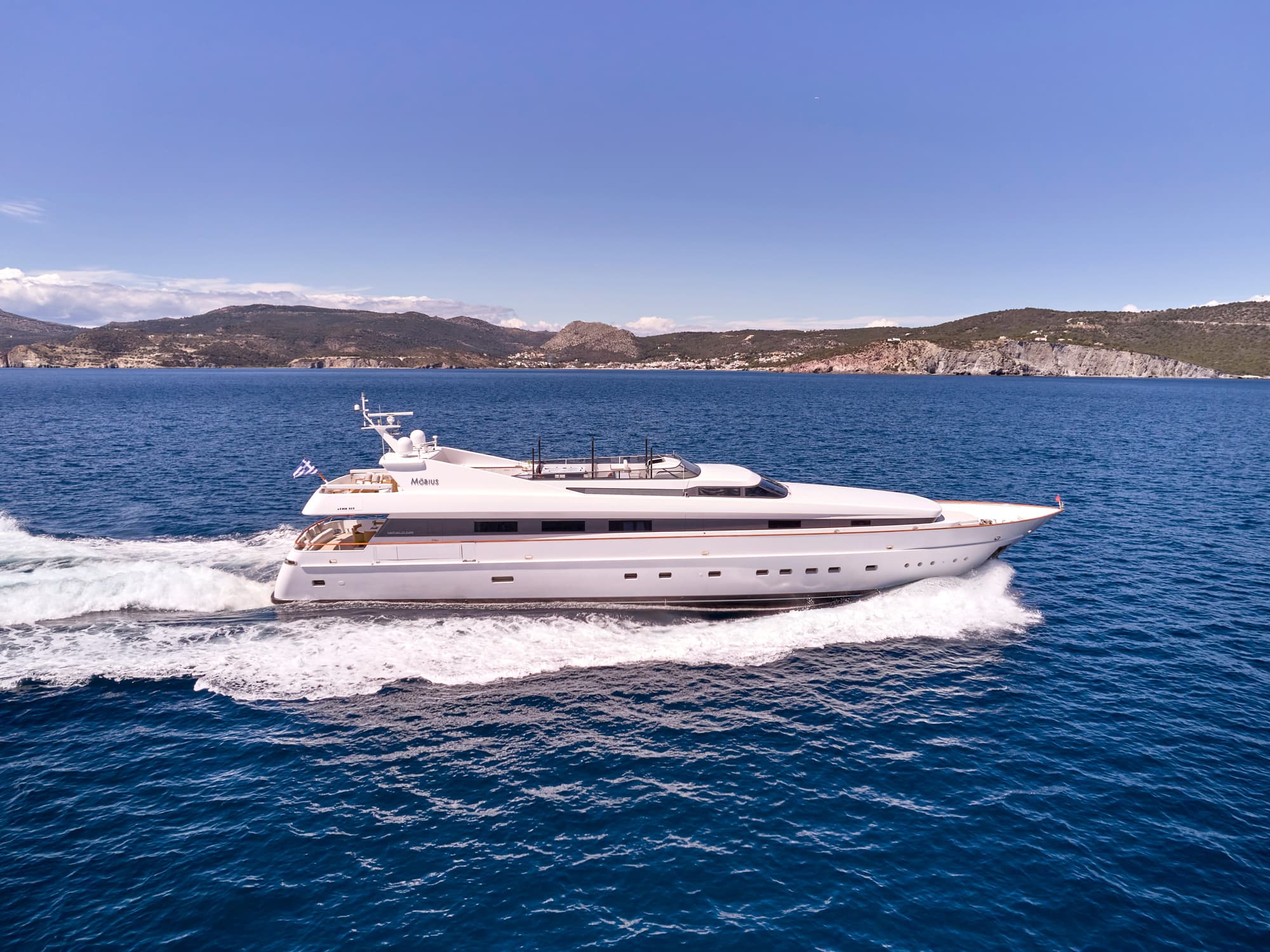 MOBIUS: Luxury 124' Cantieri di Pisa Yacht | Summer 2025 Availability in Greece