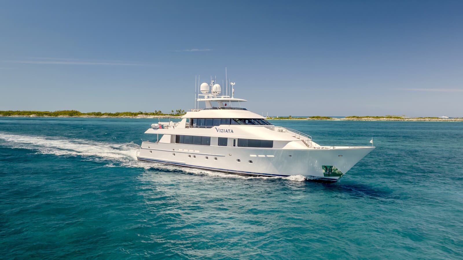 Charter VIZIATA: A Luxurious 130' Westport Yacht Experience in the Bahamas