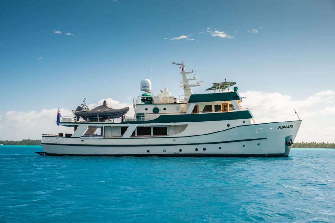ASKARI: Luxury Yacht for French Polynesia Charters | Society Islands & Tuamotu Atolls 2025