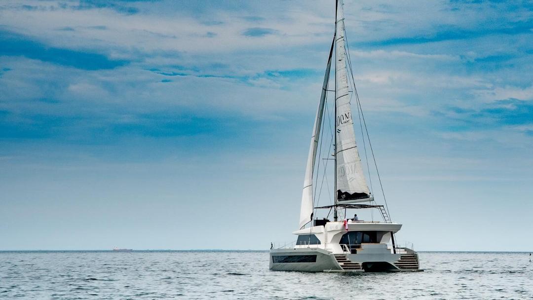 Moonlight: Luxury 18m Catamaran | 10% OFF August Charters | Saronic & Cyclades Adventures 2025
