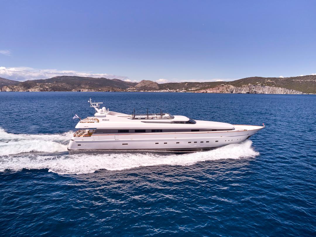 MOBIUS: Luxury 124' Cantieri di Pisa Yacht | Summer 2025 Availability in Greece