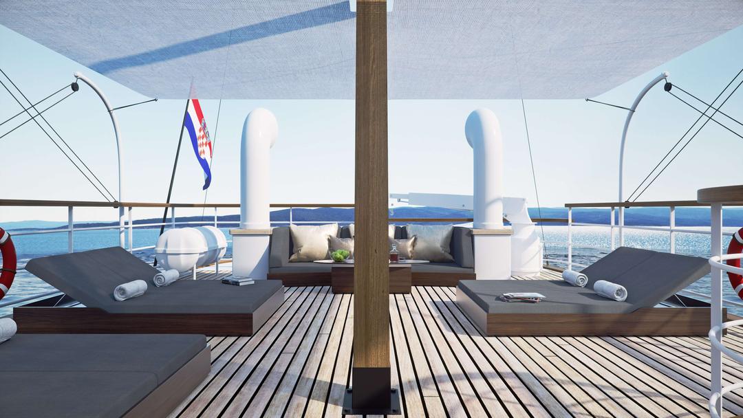 Ample space on deck.