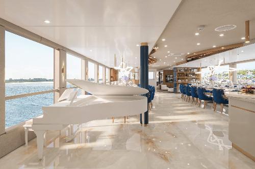 The Opulent Vista: A Grand Salon with Breathtaking Views