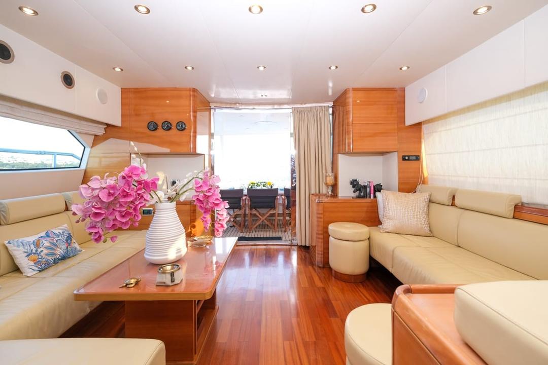 Luxuriously-appointed lounge area