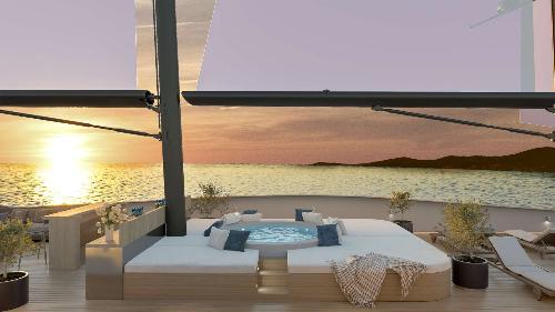 Jacuzzi on deck