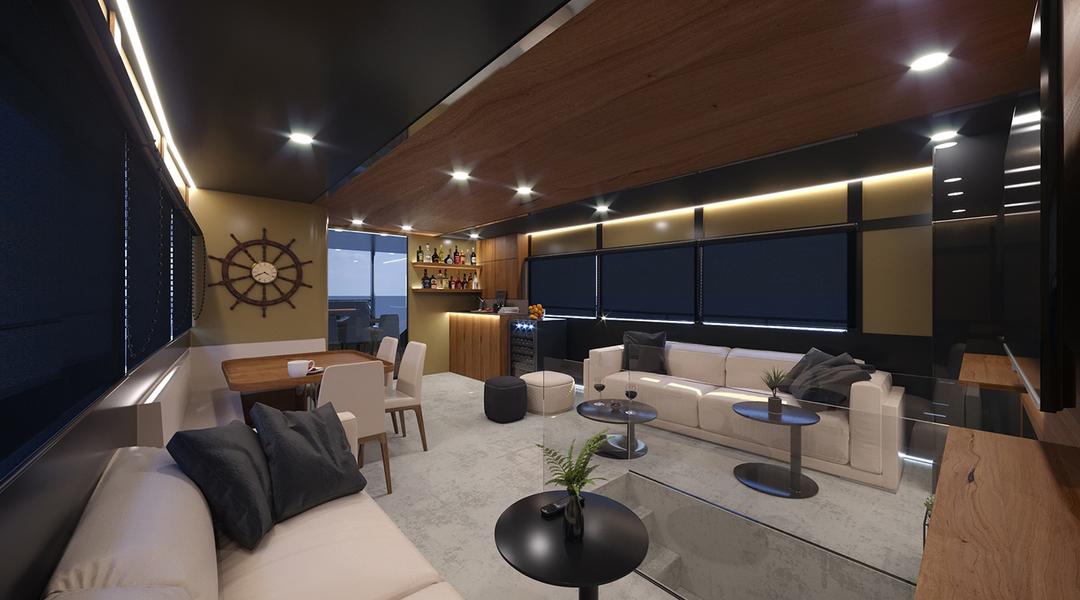 Relax in the elegant lounge area, exuding sophistication