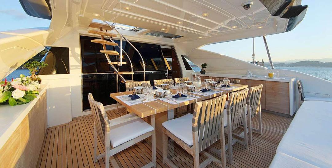 Unforgettable Alfresco Dining: Thalyssa Yacht's Delightful Experience
